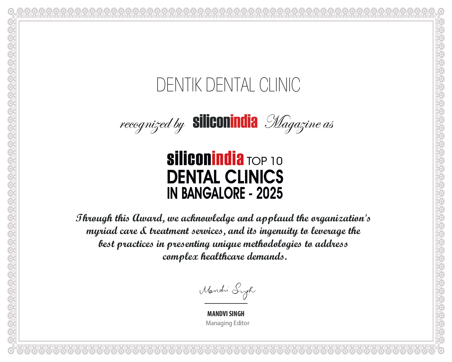 Dentik Dental Clinic CR